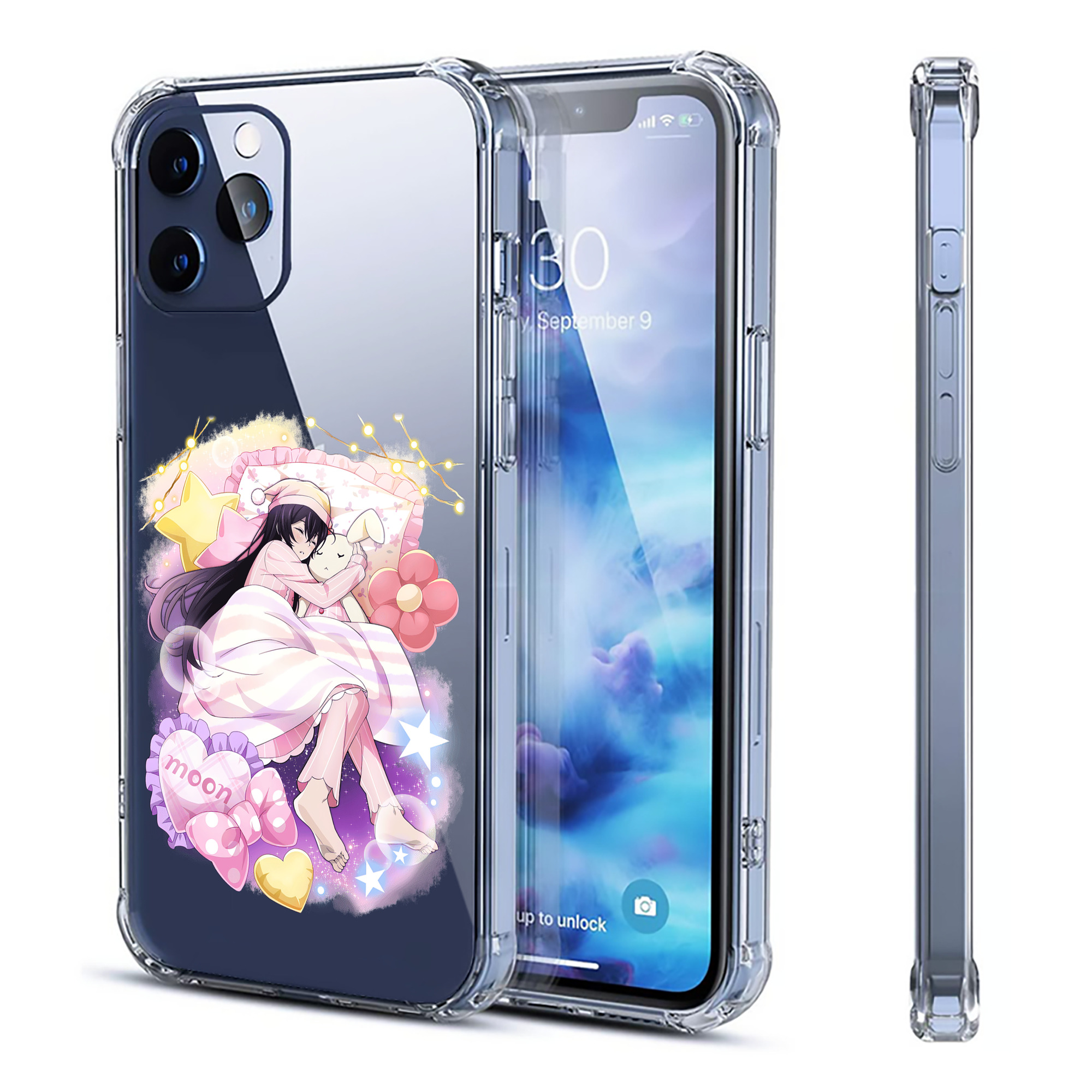 （画像用） 文豪ストレイドッグス Bungo Stray Dogs 【iPhone 12シリーズ対応】透明スマホケース（クリアソフトケース）